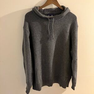 Mens Wool-Blend Sweater Hoody
